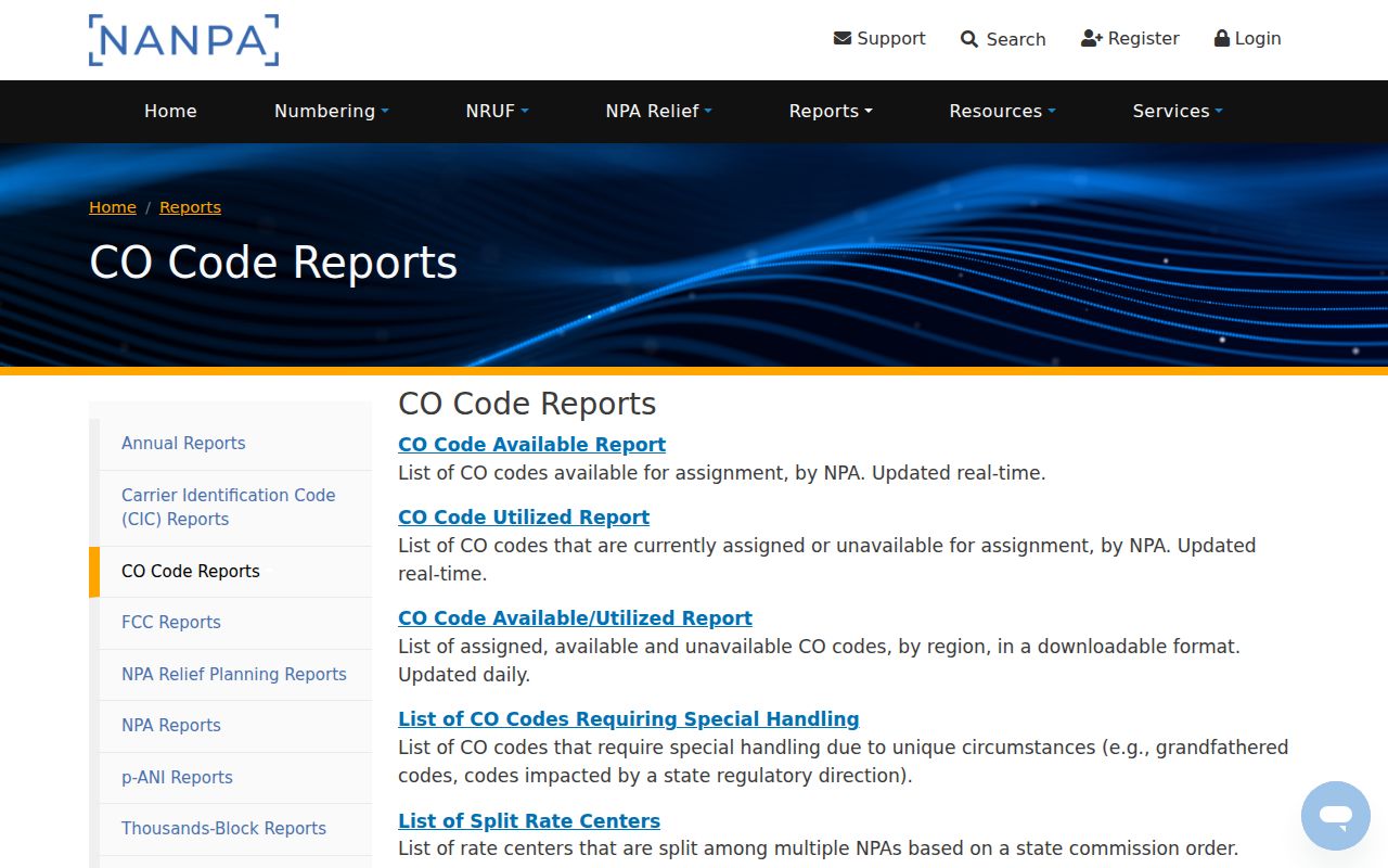 Massachusetts phone area codes verification through NANPA code reports